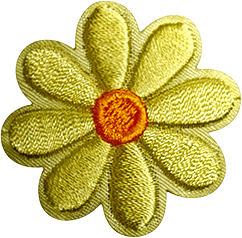 exclude-patch patch Yellow Daisy