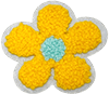 exclude-patch patch Yellow Fluffy Bloom