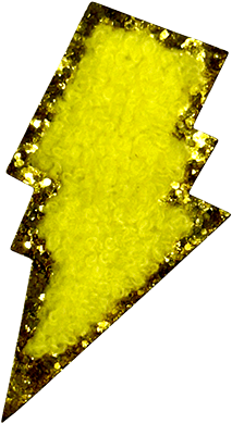 exclude-patch patch Yellow Fuzzy Flash