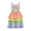 Lola + The Boys 6 Pearl and Crystal Rainbow Tank Dress