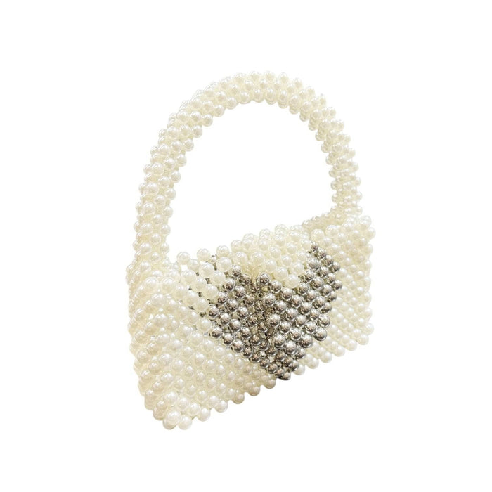 Lola + The Boys Pearl Heart Purse