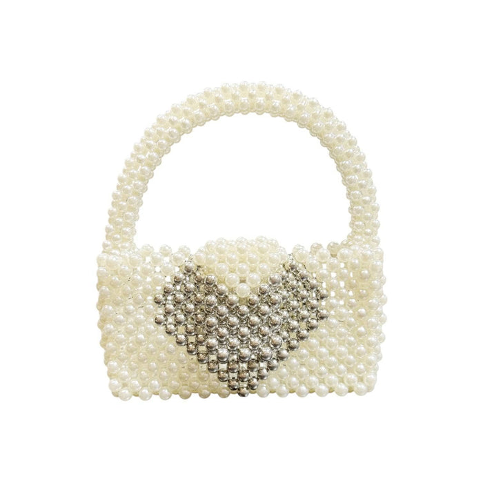 Lola + The Boys Pearl Heart Purse
