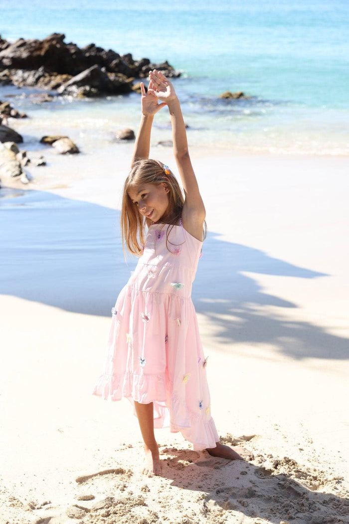 revolve pink butterfly dress Lola + The Boys Pink Butterfly Puff Tulle Dress, 5