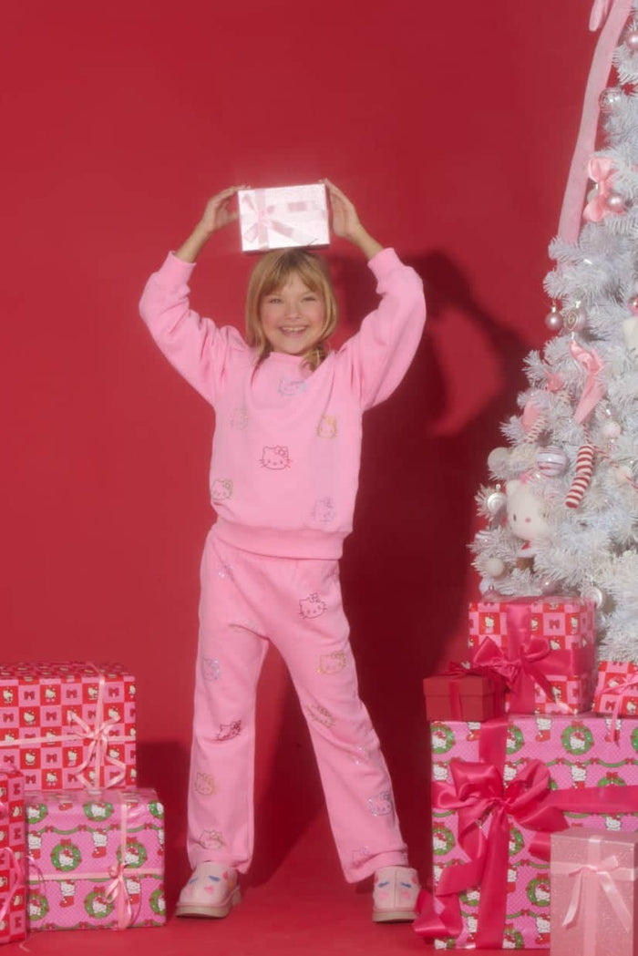 Lola + The Boys Pink Crystal Hello Kitty Set