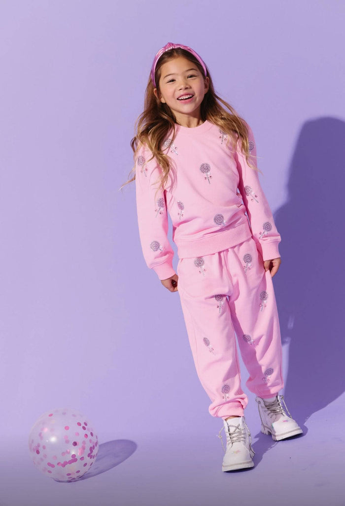 Lola-spring-25 Pink Crystal Lollipops Set