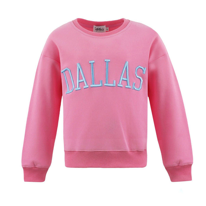 Lola + The Boys Pink Dallas Sweatshirt