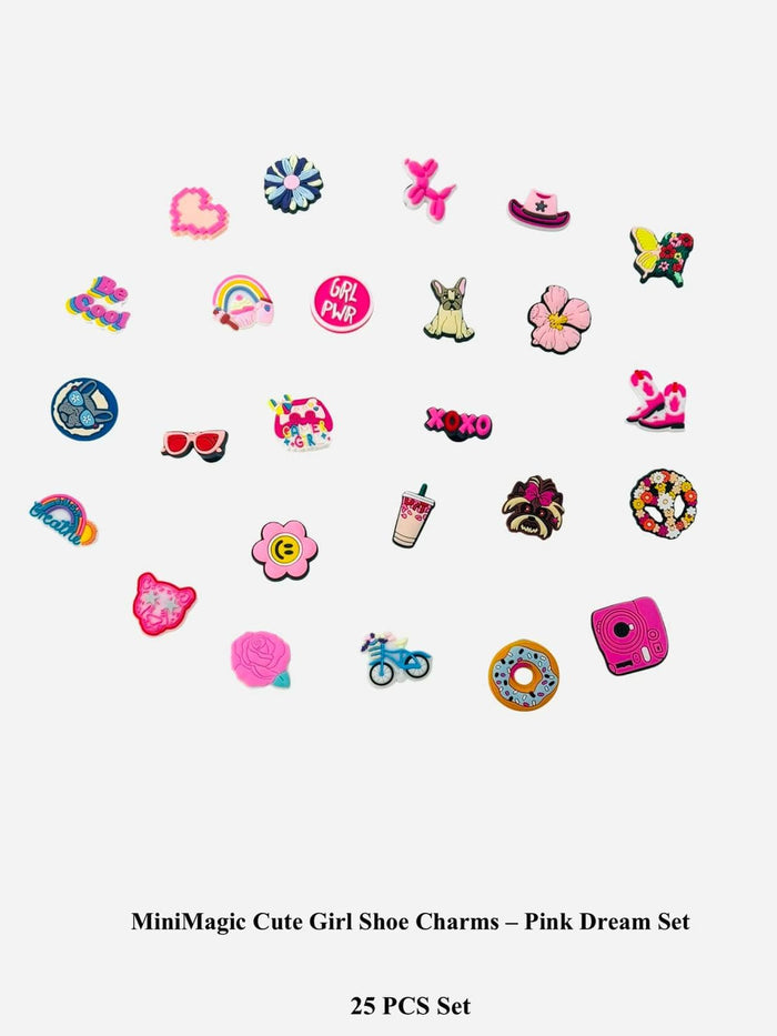Lola + The Boys Pink Dream Shoe Charms Set