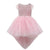 Pink Feather Tulle Low Dress