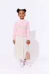 Lola + The Boys Pink Merry Pearl Sweatshirt