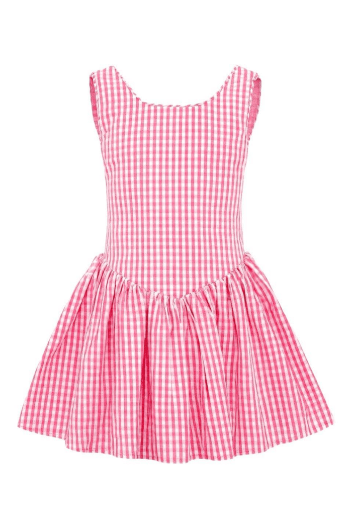 Lola + The Boys Pink Plaid Mini Dress
