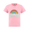 Lola + The Boys Pink Rainbow Pearl Patch T-shirt