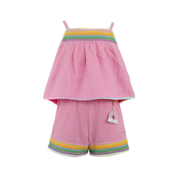 Lola + The Boys Pink Rainbow Summer Set
