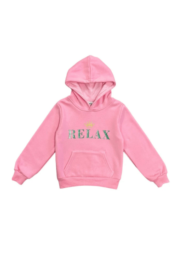 Lola + The Boys Pink Relax Hoodie