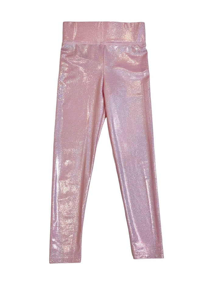 Lola + The Boys Pink Shimmer Leggings