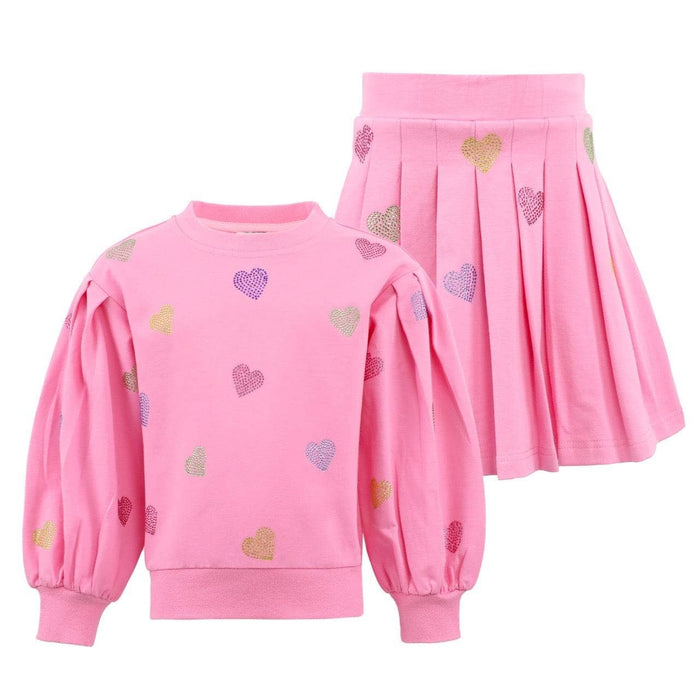 Lola + The Boys Pink Sparkle Hearts Set