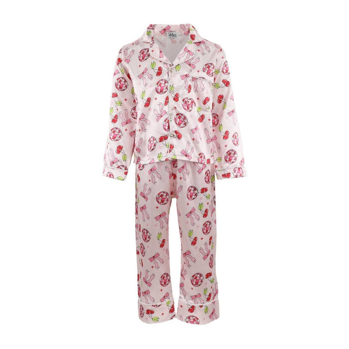 Lola + The Boys Pinky Disco Silk Set