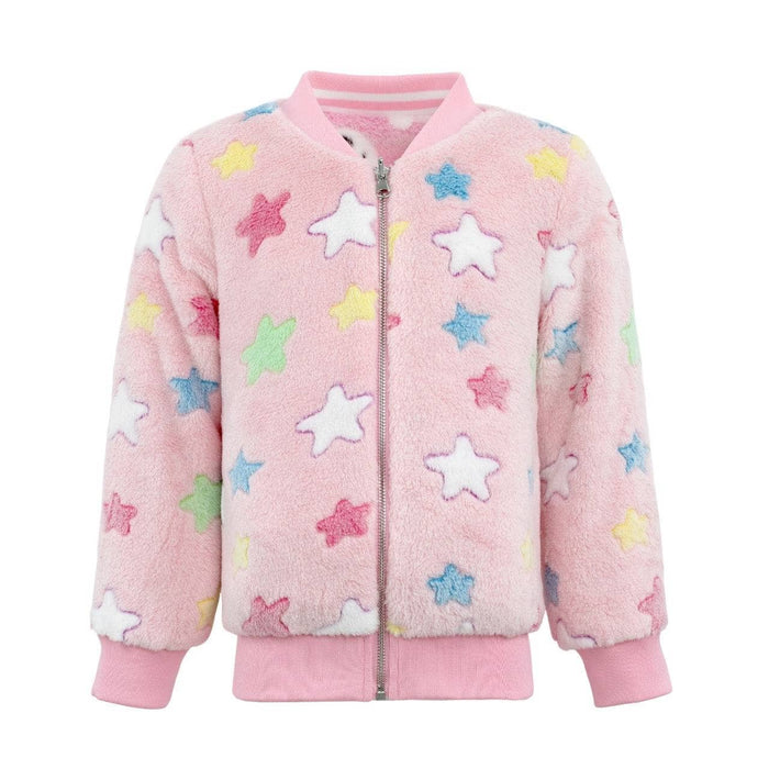 Lola + The Boys Pinky Fuzzy Reversible Bomber