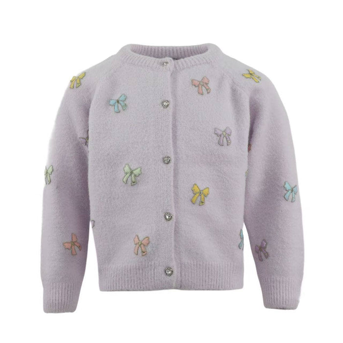 Lola + The Boys 2 Pretty Bows Cardigan