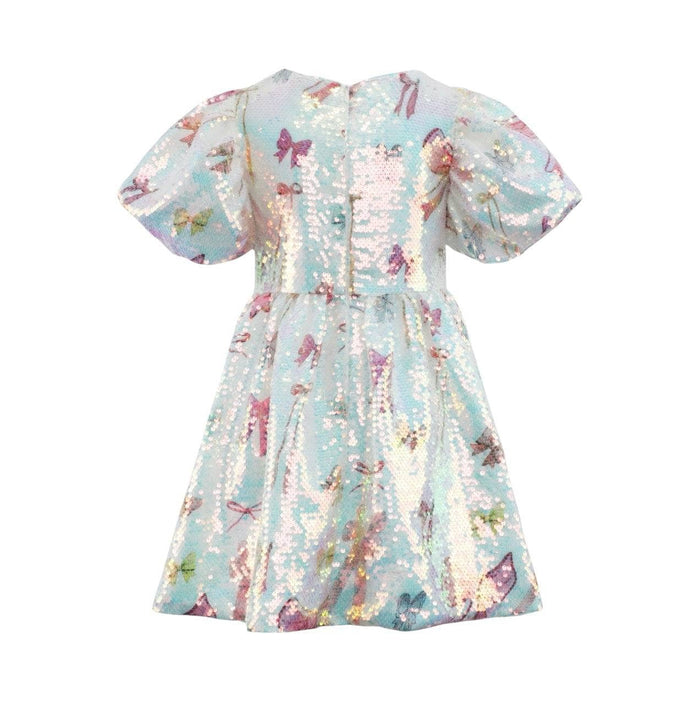 Lola + The Boys Pretty Bows Sequin Dress