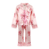 Lola + The Boys 6 Pretty in Pink Bow Feather Silk Set