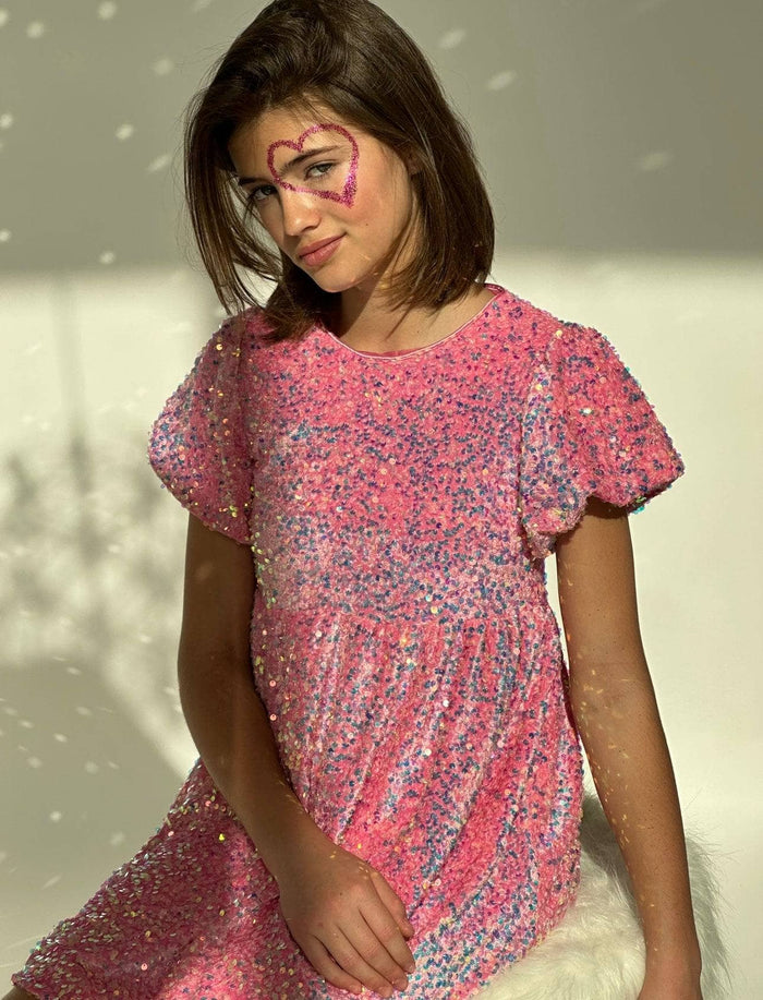 Lola + The Boys Pretty in Pink Sequin Dress, 2 Lola + The Boys Pretty in Pink Sequin Dress, 2