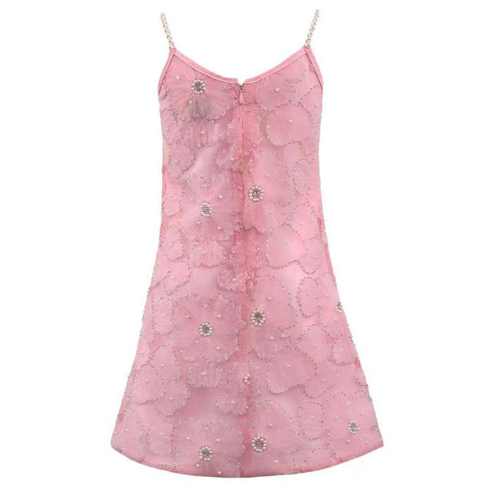 Lola + The Boys Princess Beaded Flowers Dress
