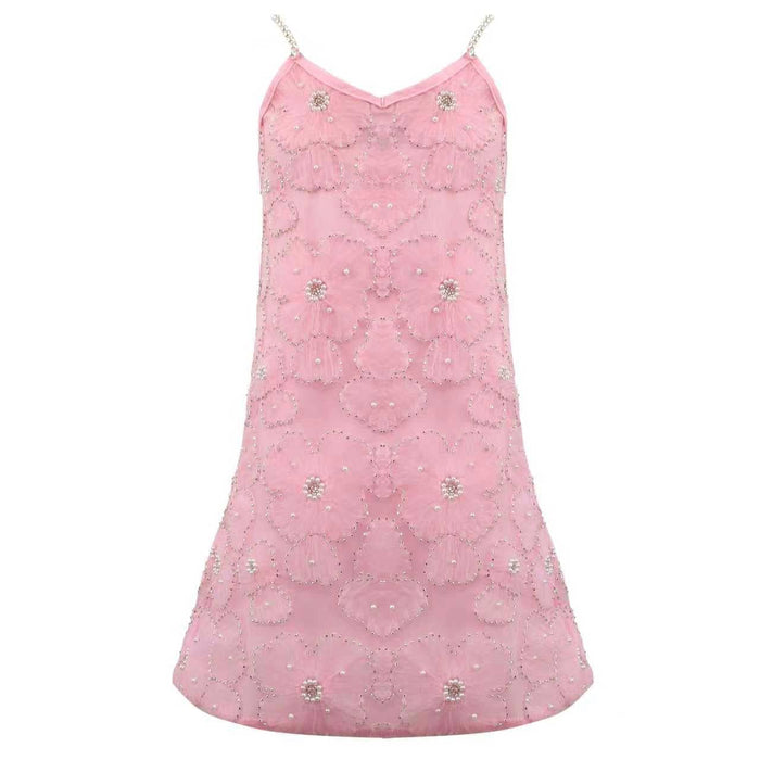 Lola + The Boys Princess Beaded Flowers Dress
