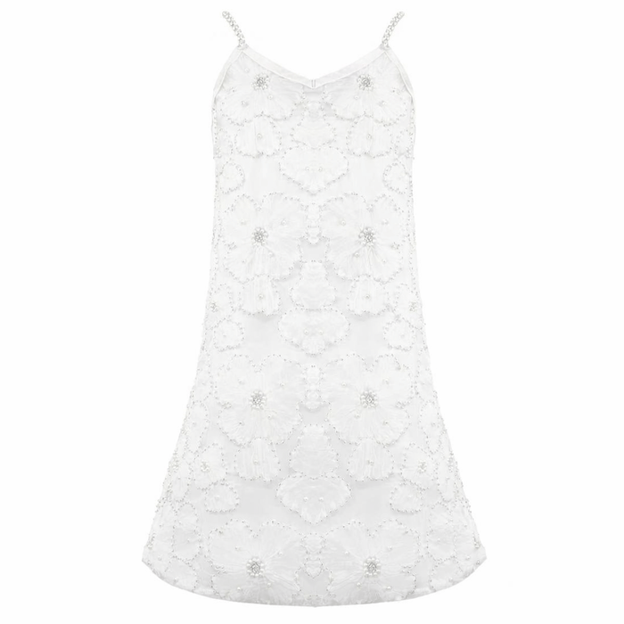 Lola + The Boys Princess Beaded Flowers Dress