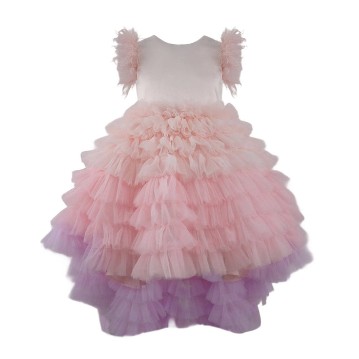 Lola + The Boys Princess Feather Tulle Dress