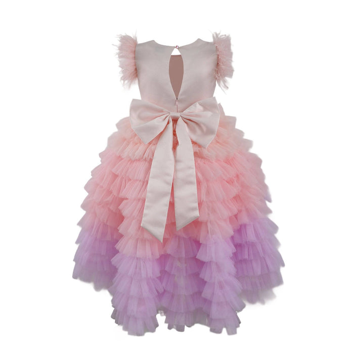 Lola + The Boys Princess Feather Tulle Dress