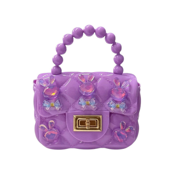 Lola + The Boys Purple Charm Mini Purse