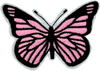 Black-Pink Butterfly