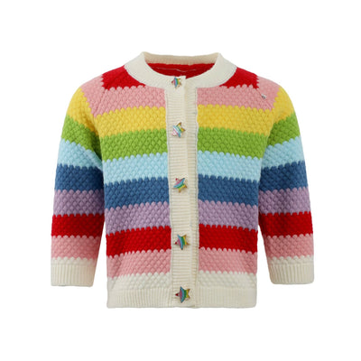 Lola + The Boys 2 Rainbow Bright Knit Cardigan