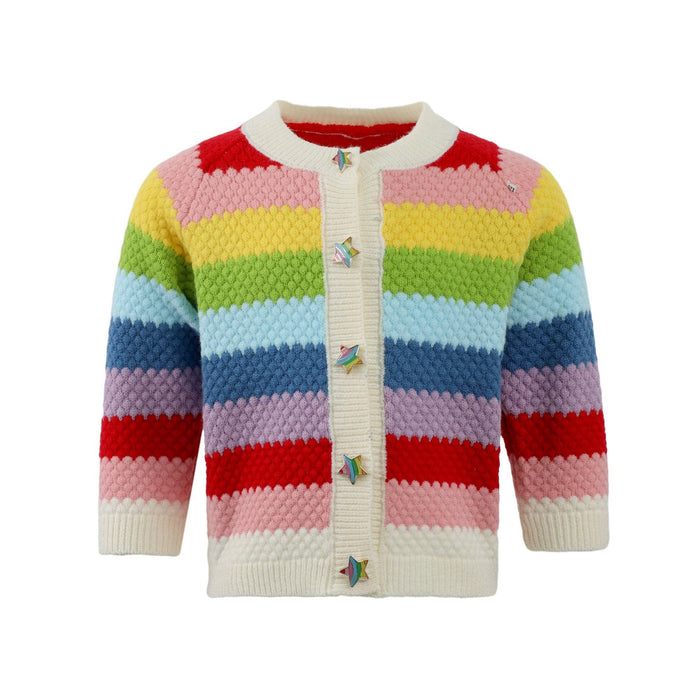 Lola + The Boys 2 Rainbow Bright Knit Cardigan