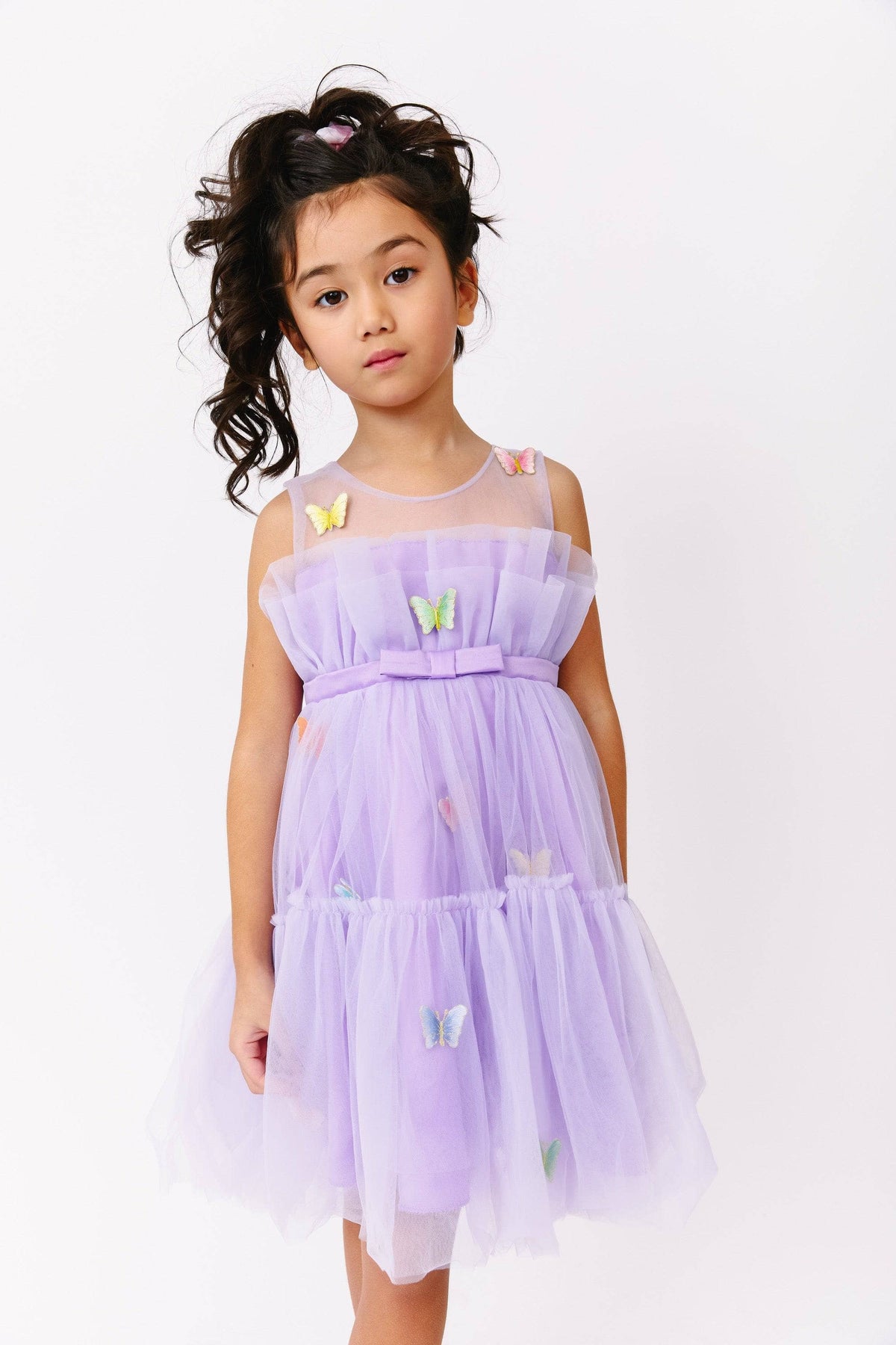 Rainbow Butterfly Tulle Dress