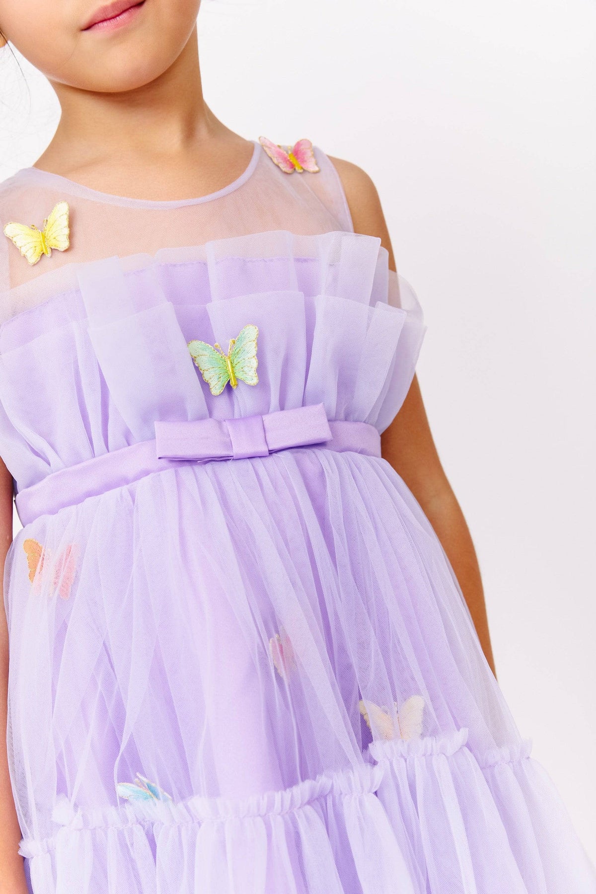 Rainbow Butterfly Tulle Dress