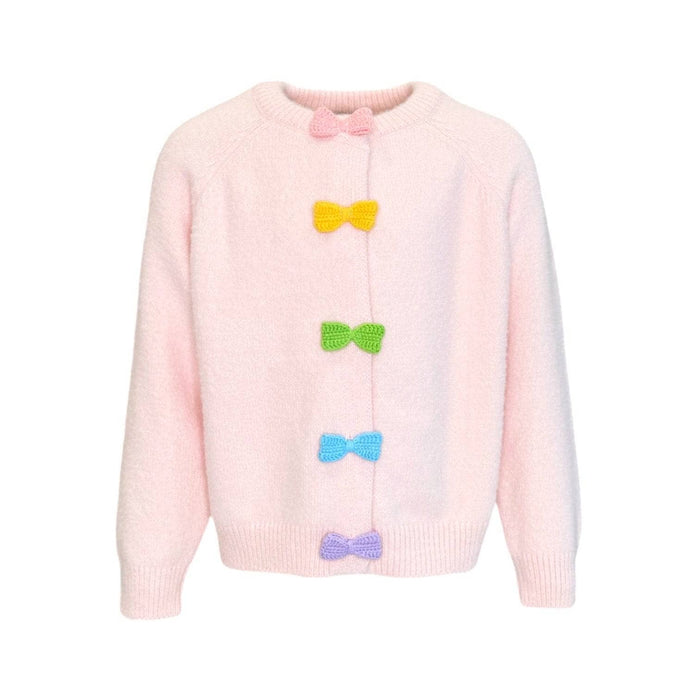 Lola + The Boys 2/3 Rainbow Button Cardigan