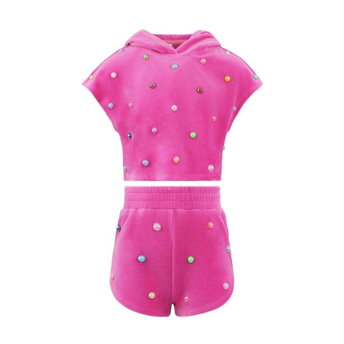 Lola + The Boys Rainbow Candy Short Set