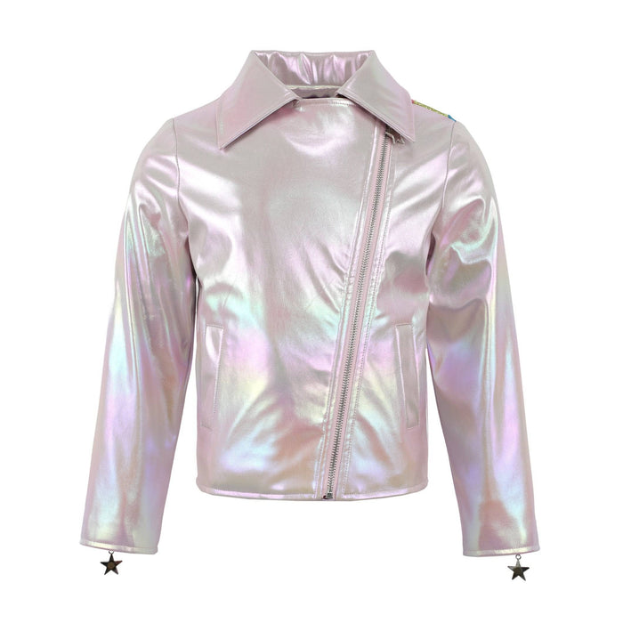 Lola + The Boys Rainbow Cloud Hologram Leather