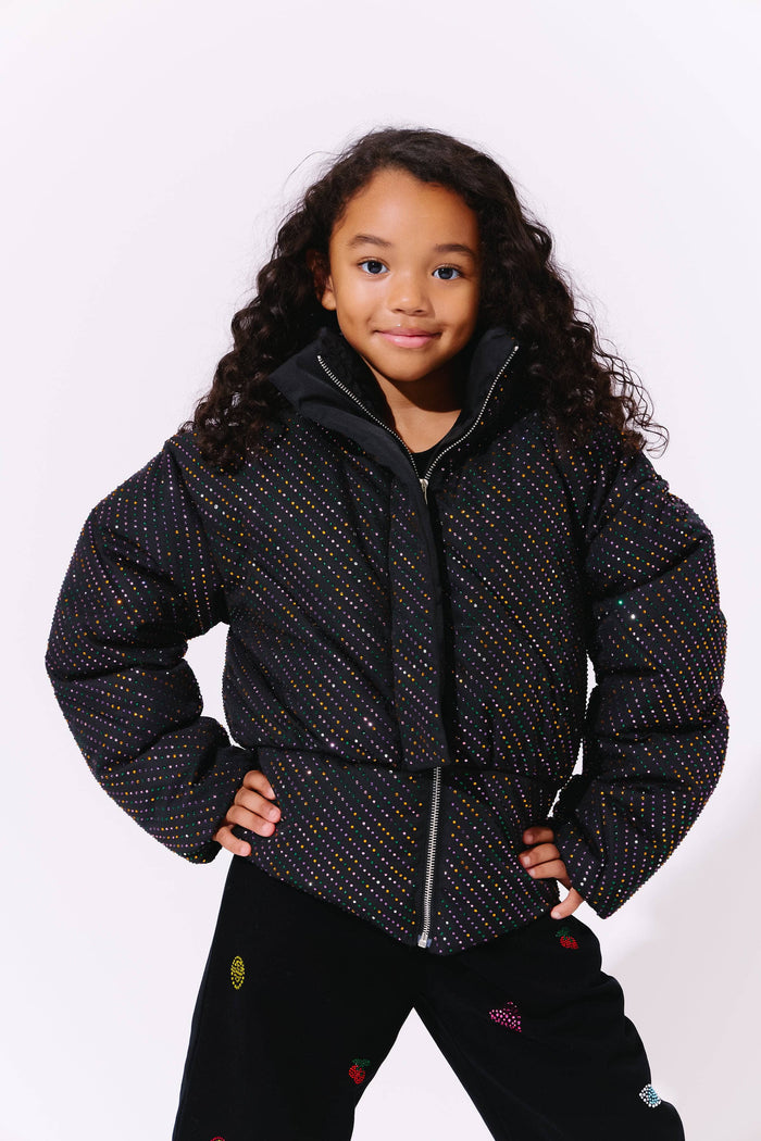 Lola + The Boys Rainbow Crystal Puffer