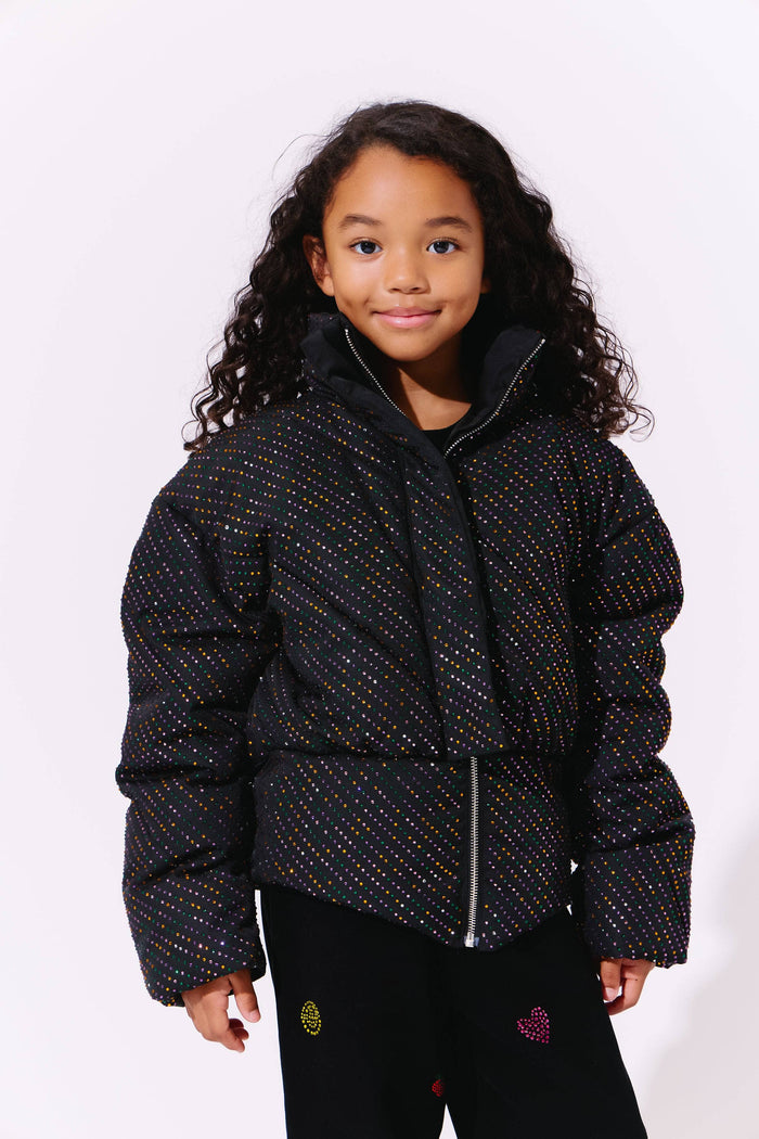 Lola + The Boys Rainbow Crystal Puffer