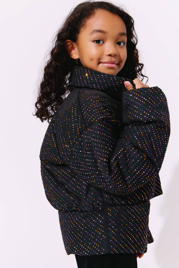 Lola + The Boys Rainbow Crystal Puffer
