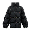 Lola + The Boys Rainbow Gem Quilted Puffer