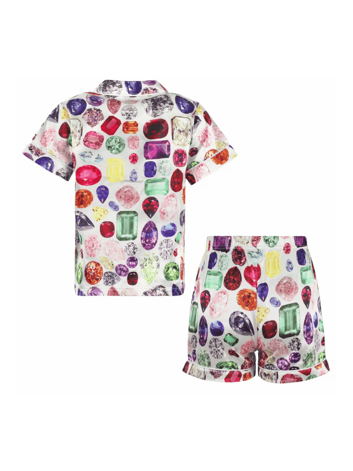 Lola + The Boys Rainbow Gem Silk Set