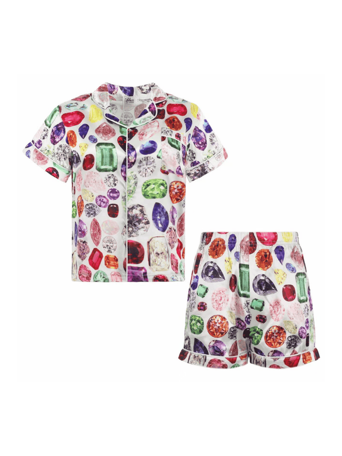 Lola + The Boys 2 Rainbow Gem Silk Set