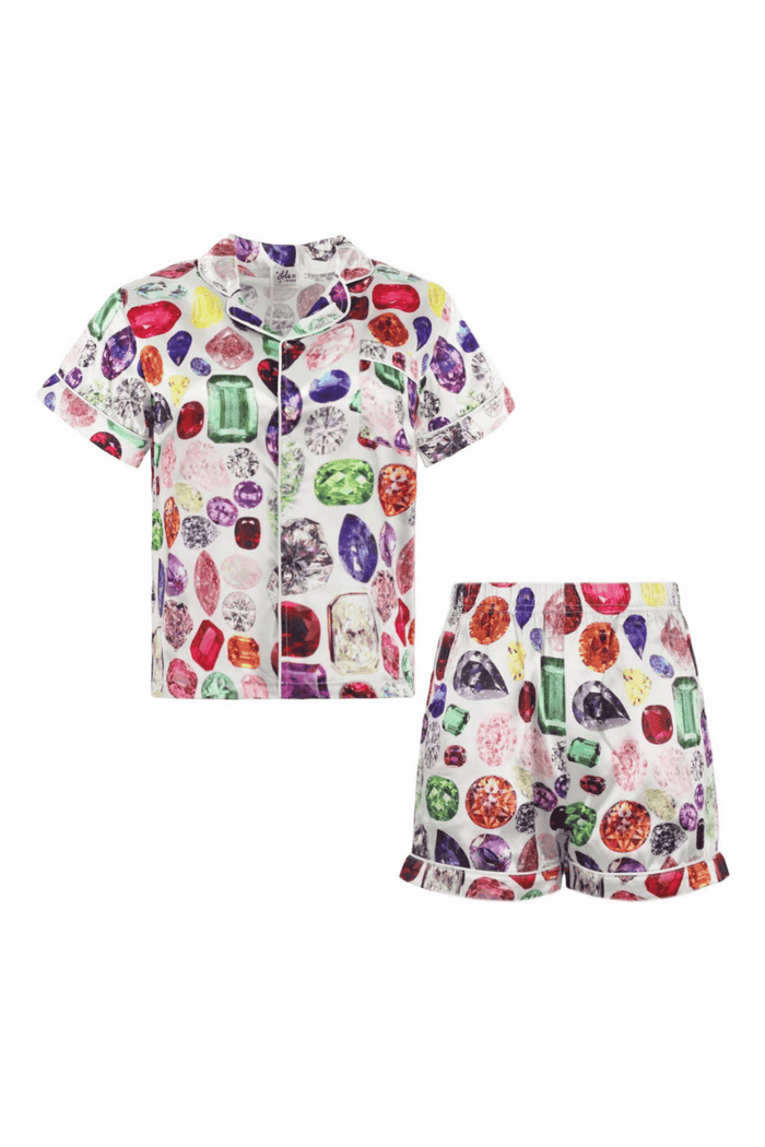 Lola + The Boys Rainbow Gem Silk Set