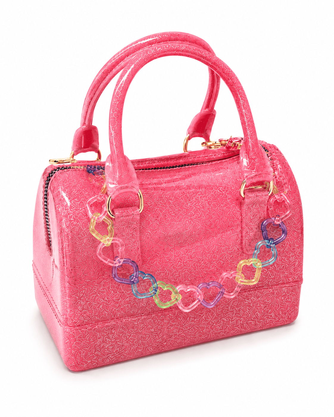 Rainbow Heart Jelly Purse