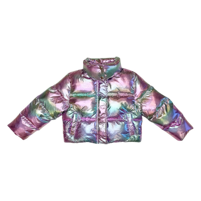 Lola + The Boys Rainbow Magic Hologram Puffer