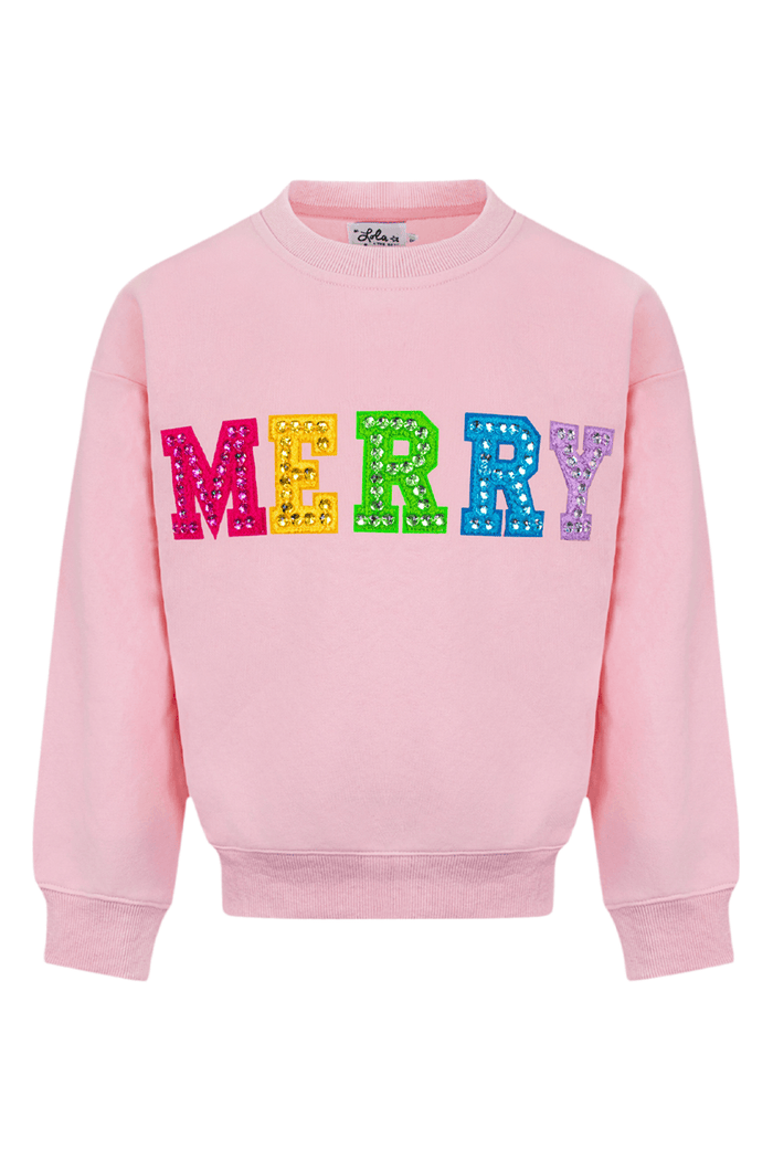 Lola + The Boys Rainbow Merry Gem Sweatshirt