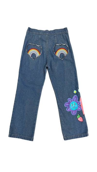Lola + The Boys 10 Rainbow Patch Jeans